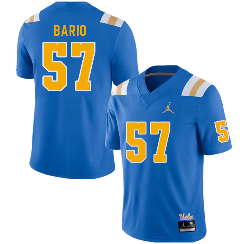 Men #57 Peter Bario UCLA Bruins College Football Jerseys Stitched Sale-Royal